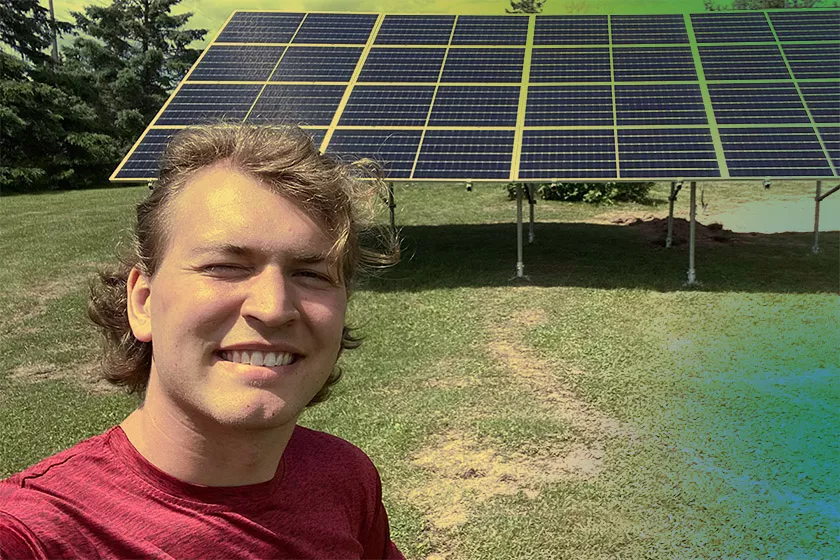 Selfie with solar array