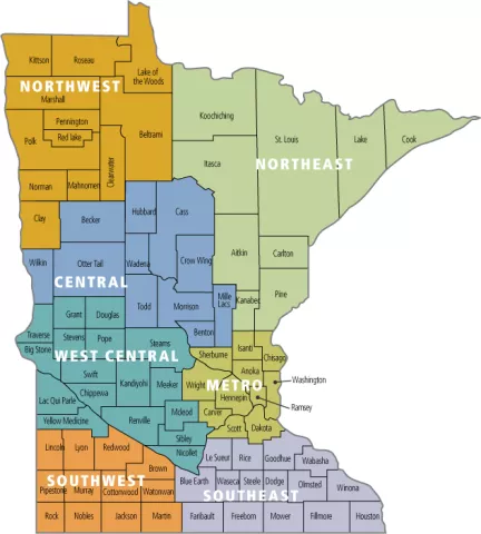 CERTs region map