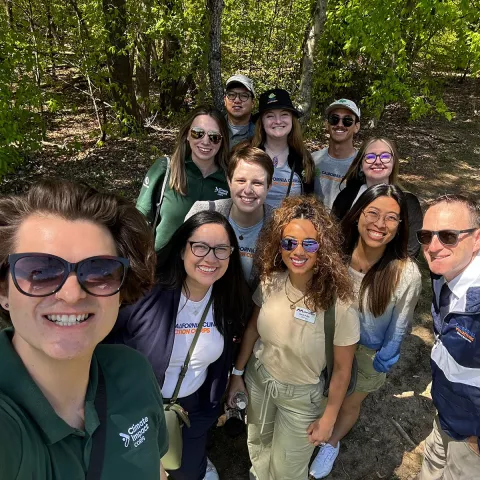 Keely with AmeriCorps members