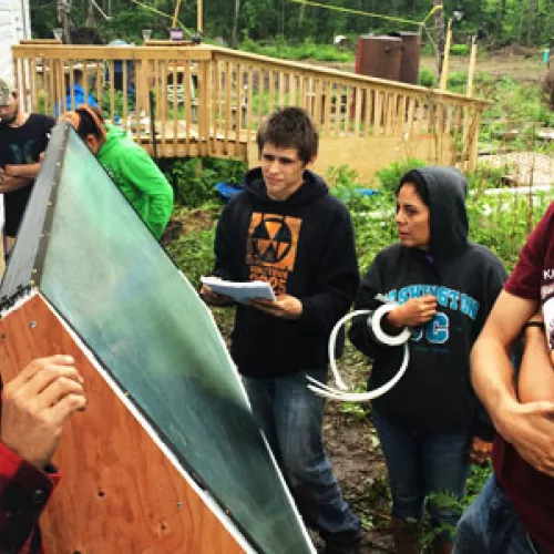 Learning all about solar thermal with hands-on training