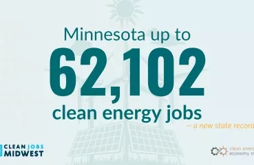 Minnesota up to 62,102 clean energy jobs