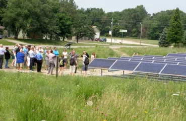 Recent community solar tour in Pelican Rapids