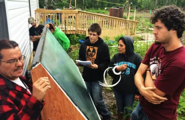 Learning all about solar thermal with hands-on training