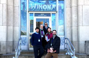 Business Blitzers (left to right): John Howard, City of Winona; Chris Meyer, SE CERT coordinator; Sadie Neuman, City of Winona; Alexis Troschinetz, CERTs; Joel Haskard, CERTs